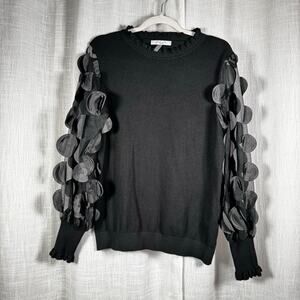 Siani Milano 3D Embellished Sweater Size L Whimsygoth Festival Chic